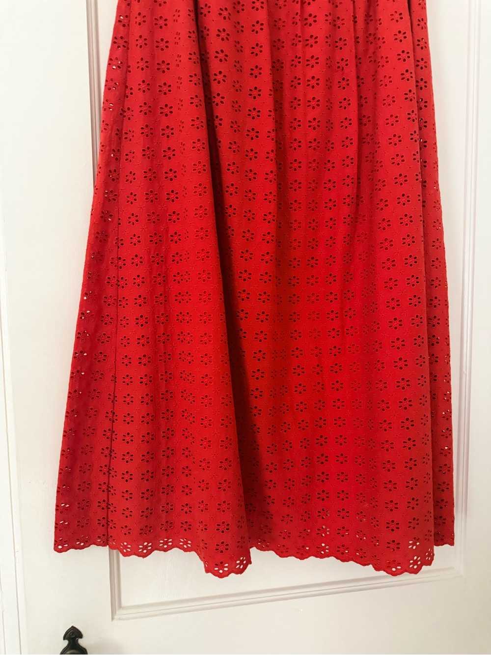 Sezane Siloe Red Midi Skirt - size 6 - EUC - Picture 8 of 16